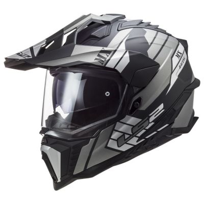 LS2 MX701 EXPLORER HPFC ATLANTIS adventure helma matná-šedá-titan vel.XL